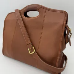 coach オールドコーチ USA製 グラブタンレザー 2wayショルダーバッグ