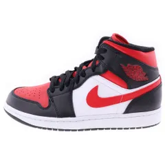 NIKE (ナイキ) AIR JORDAN 1 MID エアジョーダン ミッドカットスニーカー レッド/ブラック US10/28.0cm 554724-079