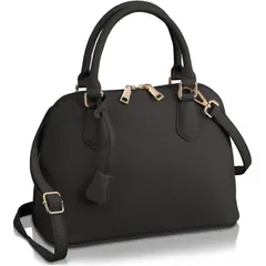 ブラック [アンコール] ハンドバッグ【高見え 】 ショルダーバッグ 2WAY レディース スマホポケット 斜めがけバッグ 肩掛け 卒園式 卒業式 入学式 結婚式 セレモニーバッグ 通勤 フォーマル 冠婚葬祭 参観日 ハンドバック カジュアル (ブラック)