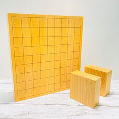 【特上】本榧卓上将棋盤 2寸 柾目ハギ盤 駒台付き