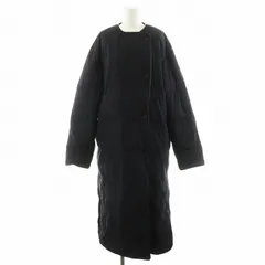 トゥデイフル TODAYFUL 21AW キルティングダウンコート ノーカラー ロング丈 アウター 38 黒 ブラック 12120006 /AN44