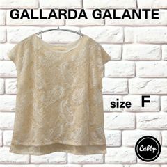 リネン☆ガリャルダガランテ☆バックレース・麻混シャツブラウス・半袖 