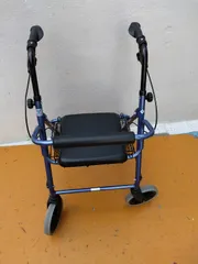 ハッピーⅡ NB 竹虎 歩行器 介護用品 ブルーメタリック バスケット付き 竹虎 シルバーカー ハッピー2 NB ヒューマンケア 歩行器 歩行車