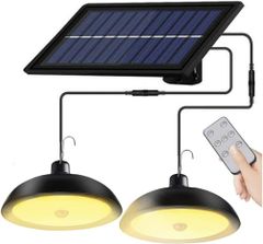 LED ソーラー ライト 人感 センサー 屋外 防水 分離型 リモコン付き ガーデン 防災 ランプ 暖光 オレンジ 黄色 KRB274