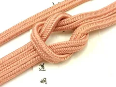 平和屋着物●極上　有職組紐道明　帯締め　冠組　ときがら茶色　宮内庁御用　国立博物館御用　東京芸術大学御用　逸品　AABB3718ay