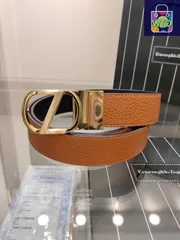 【今日特価】Zegna Classic メンズダブルレザーベルト-1