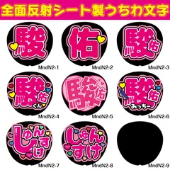 G反射うちわ文字【MndN2】F3Lファンサ文字　なにわ駿佑反射名前文字道枝男子女子みちえだオーダー文字連結文字ボードパネルスローガンハングルみっちーなにわ男子女子しゅんすけ俊介みち俊輔