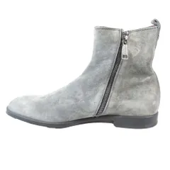 未使用 DOLCE&GABBANA ドルチェアンドガッバーナ チェルシーブーツ サイドゴア ショートブーツ スエード レザー 靴 シューズ グレー 7.5 メンズ 古着 中古 USED