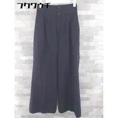 ◇ BACCA バッカ TOMORROWLAND ハイウエスト ワイド パンツ サイズ34 ネイビー レディース 【中古】 【1103230009665】のサムネイル