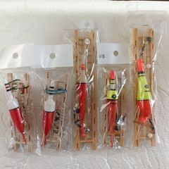 釣具屋　オリジナル　ウキ　National　仕掛け　計5個セット　釣具　釣り用品　釣り糸　仕掛け　まとめ売り　釣り引退セット　※2332