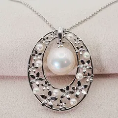 希少 美品 タサキ マベ真珠 ネックレス 3WAY ブローチ/25-1576M