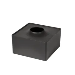 新品 ジュシラボ 104Lab. 日本製 国産 トライタン スクエア ハーフ 黒 ブラック サステナブル おしゃれ ティッシュカバー ティッシュボックス ティッシュケース サッと取れる！