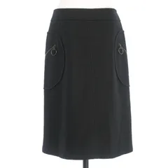 PRADA プラダ　ウールペプラムスカート　ブラック　アンゴラ　カシゴラ混 楽天市場】美品 PRADA ミンクファー付 アンゴラ混 ウール コート