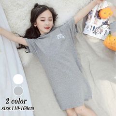 子供パジャマ キッズ ネグリジェ 女の子 おしゃれ ガールズルームウェア こどもパジャマ 2色 夏用 部屋着 寝巻き 寝間着 110cm 120cm 130cm