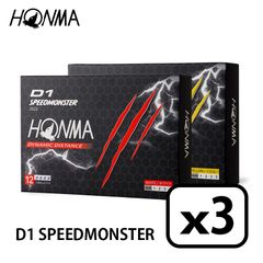 HONMA ホンマ D1 SPEEDMONSTER Ball D1 スピードモンスター 【選べる3ダース】（12個入り）<!-利用不可文字-!>3 ゴルフボール【BT2302】