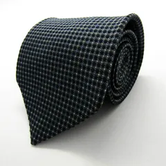 コムサデモードメン ブランド ネクタイ ドット 小紋柄 シルク 日本製 PO メンズ ネイビー COMME CA DU MODE 【中古】