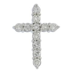 0.51ct/クロスモチーフ・ダイヤモンド ペンダントトップ/Pt900-1.9g/プラチナ/プレゼント/記念日【♀】【N】【レディース】★■555931【中古】
