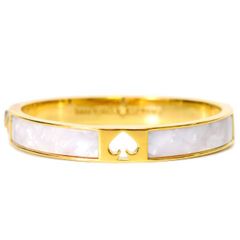 ケイトスペード バングル katespade メタル エナメル ホール パンチ スペード ヒンジ バングル ブレスレット クリームマルチ O0RU2548