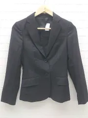 ◇ THE SUIT COMPANY she ザ スーツ カンパニー シングル 2B テーラード ジャケット 36 ブラック *  【1002799926416】