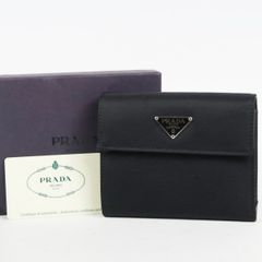 ✨Sランク・保証書付き✨ PRADA ミニ財布 三角プレート サフィアーノ
