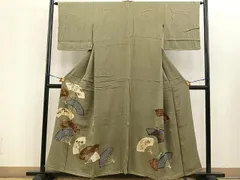 色留袖　三つ紋　刺繍　金彩　菊　桐の花　衣紋掛け模様　着物　032a d 色留袖三つ紋刺繍金彩菊桐の花衣紋掛け模様着物032a d