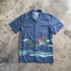 古着 OLD NAVY オールドネイビー　アロハシャツ 総柄シャツ アメカジメンズ レディース ヴィンテージ商品番号052