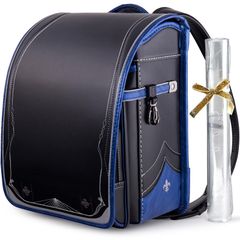 [Coulomb] クーロン 最新クロスモデル アンティーク 人気男の子用 ランドセル オリジナルデザイン 上品なパーツ スタイリッシュ 軽量 高級人工皮革 A4ファイル対応 黒いニッケル金具 大容量 傷つきにくい 通気性 ワンタッチロック 防水仕上げのサムネイル