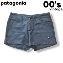 00s パタゴニア patagonia リネンミックス ショートパンツ 4 インディゴ ♪