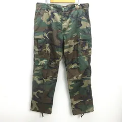 H■ロスコ/ROTHCO 迷彩 カモフラ ミリタリーカーゴパンツ【XL】カーキ/MENS■76【中古】