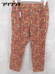 ◇ BEAMS LIGHTS ビームス ライツ 花柄 フラワー コーデュロイ調 パンツ サイズ38 マルチ レディース 【中古】 【1002801078799】