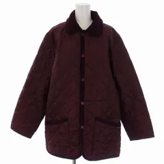 ラベンハム LAVENHAM 中綿ジャケット キルティング コーデュロイ イギリス製 38 M ボルドー WA-AW03 /BMのサムネイル