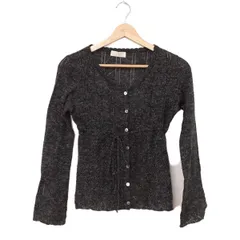 R213 美品 M ケイタマルヤマ カーディガン ブラック レディース