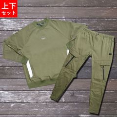LUXE/R(ラグジュ) コットンナイロンモックネックセットアップ セットアップ メンズ 上下セット ジャージ スウェット