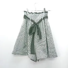 ◇ ◎ one after another NICE CLAUP 千鳥柄風 ショートパンツ サイズF ブラック ホワイト レディース E  【1407180010932】