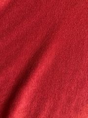 パイル　赤（朱色）　カット生地　ソフト仕上げ　1m