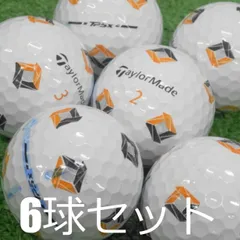 ロストボール 訳あり TaylorMade 2024 TP5x pix 6球セット 中古 WRランク テーラーメイド この打感でこの飛距離 次世代TP5があなたの14本を覚醒させる ソフトで心地いいサウンドと圧倒的なボール初速を実現する新スピードラップコアを搭のサムネイル