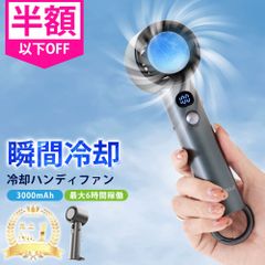 ハンディファン 冷却プレート チタン調 冷やす 高速冷却  100段階 大風量 小型 静音 卓上扇風機 3000mAh 大容量 Type-C対応 長時間稼働 旅行 通勤 通学 子供