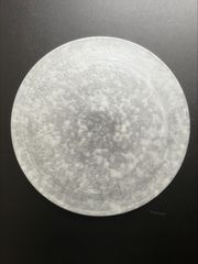 美濃焼 銀 29cm フラットプレート