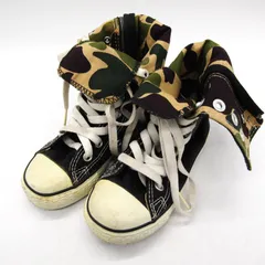 コンバース スニーカー オールスター スーパーハイカット シューズ 靴 黒 キッズ 男の子用 17サイズ ブラック CONVERSE 【中古】