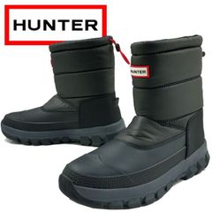 ハンター HUNTER ウインターブーツ メンズ MFS9112WWU オリジナル インシュレーテッド スノーブーツショート ショートブーツ 防水 防寒雨 黒（MA001）