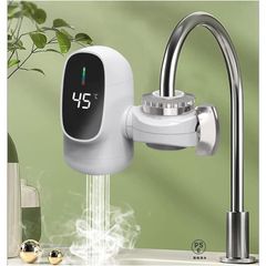 蛇口 電気蛇口 電気温水器 電気タンクレス給湯器 電気温水ヒーター 水栓 家庭用 3秒の速熱 3000W LCD温度表示 簡単インストール 冷温切り替え