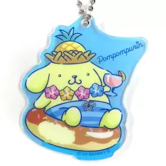 【中古】キーホルダー ポムポムプリン オーロラアクリルキーホルダー 「Happyくじ Sanrio characters NIGHTPOOL」 オーロラアクリルキーホルダー賞