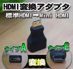 標準 HDMI （タイプA）を Mini HDMI （タイプC）変換アダプター