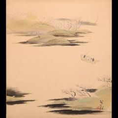 風景画◇水辺◇新品 美品【水性絵具/アクリル/色鉛筆】◇防水&丁寧梱包