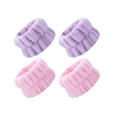 【特価セール】2ペア入り 吸水性 伸縮性 速乾 タオルリスト 柔らかい 洗顔用 かわいい バンド 袖濡れ防止 手首 防水 汗対策用 手首 汗止めバンド おしゃれ 吸水 ウォッシュバンド 多機能 ふわふわ 子供 リストバンド 家事 タオル 男女兼用 Anboli