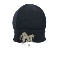 アルマーニジーンズ ARMANI JEANS イタリア製 AJロゴ刺繍 ニット帽 メンズ  2のサムネイル