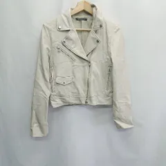 ◇ ⊇ INGNI イング 無地 長袖 ライダースジャケット サイズM グレー系 レディース E  【1504210001127】