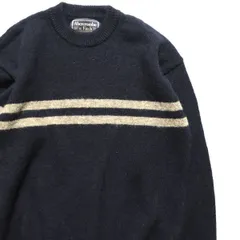 90's アバクロンビー&フィッチ チェストボーダー ウールニットセーター (M) クルーネック 90年代 Abercrombie & Fitch 旧タグ オールド アメリカ古着 USED  ビンテージ ヴィンテージ