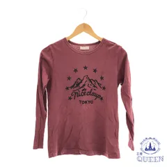 【訳アリ】 niceclaup トップス カットソー カジュアル 長袖 レディース ワインレッド M 901-7312 送料無料 古着