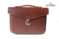 ソメスサドル SOMES SADDLE 新品 未使用 別注ブリーフケース ブラウンのサムネイル